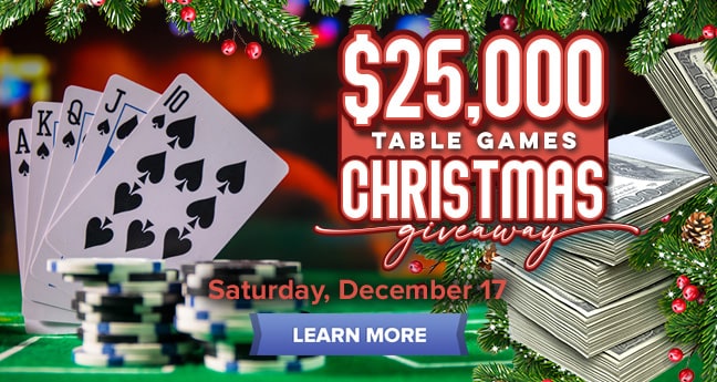 $25,000 Table Games Christmas Giveaway