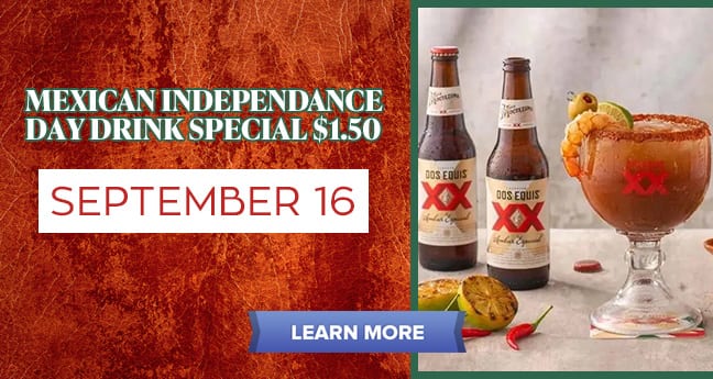 Mexican Independence Day Drink Special