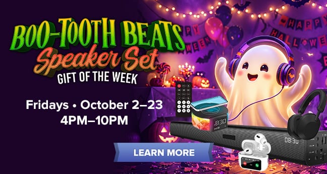 Boo-Tooth Beats Speaker Set Gift Of The Week